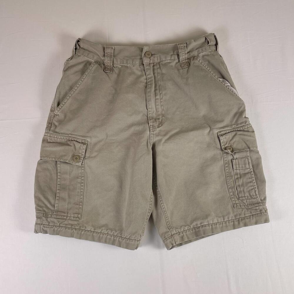 Route 66 Khaki Cargo Shorts 32 Baggy Y2K